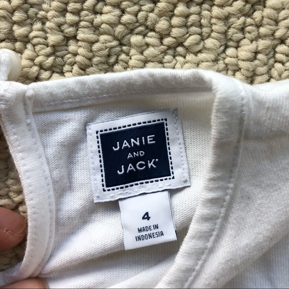 NWOT Janie and Jack girls top grosgrain ribbon bow - Picture 3 of 5